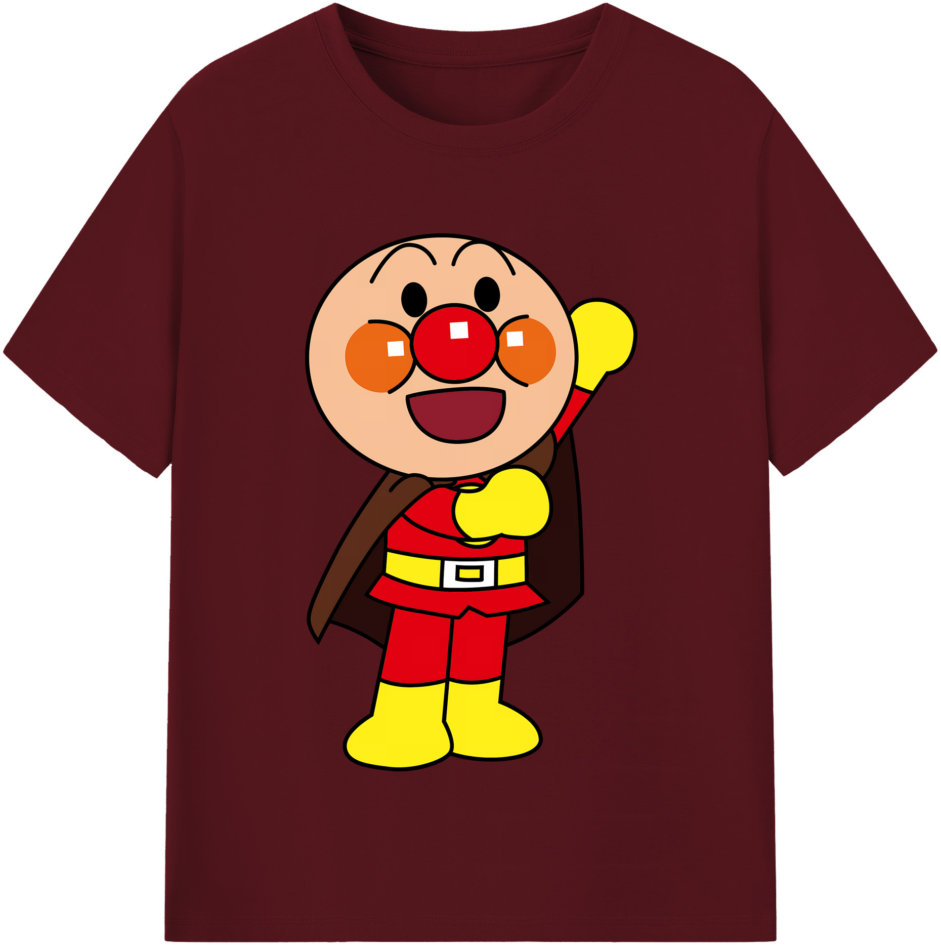 （画像用） アンパンマン Anpanman 綿100％半袖Tシャツ（フロントプリント）